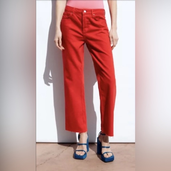 NWT ZARA  Mid Rise Straight size 8 - Picture 1 of 5